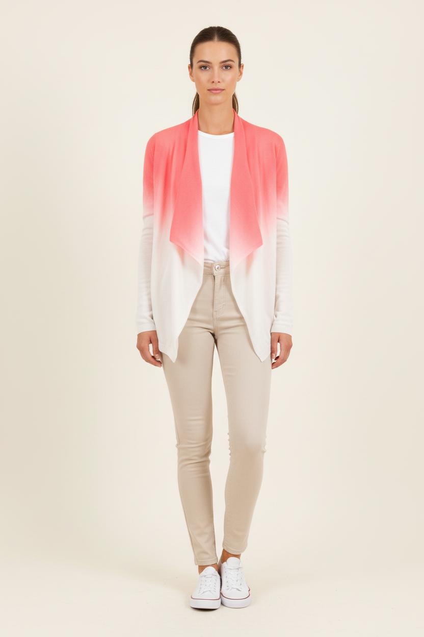 Cardigan Rose et Blanc - Taille S/36 de la marque La Petite Etoile | PARAD81942 - Vendu par Paradigme - Image 1