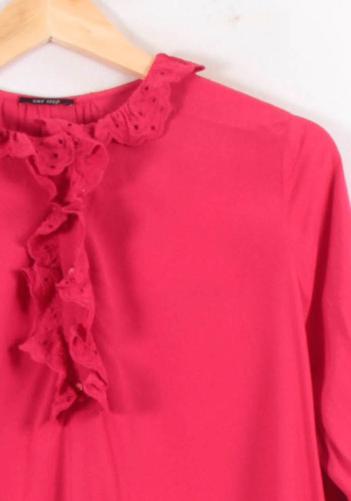 Blouse Rouge - Taille L/40 de la marque One Step | PARAD81945 - Vendu par Paradigme - Image 3