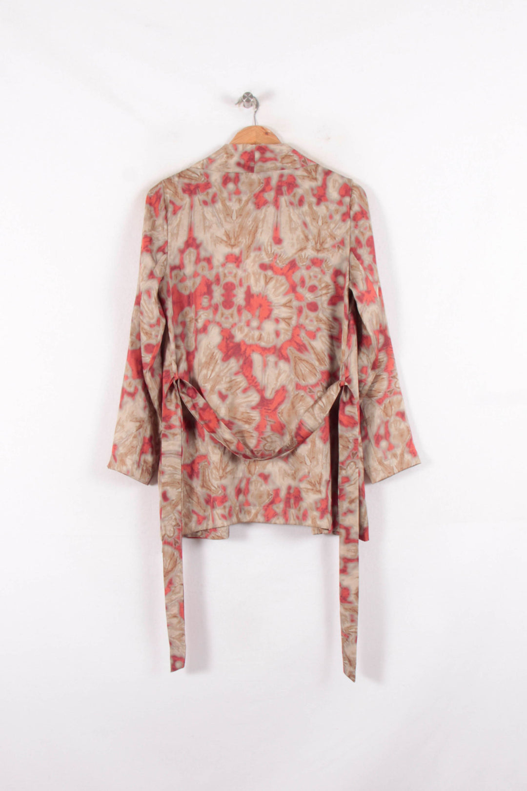 Kimono Beige et Rouge - Taille M/38 de la marque La Fée Maraboutée | PARAD81949 - Vendu par Paradigme - Image 4