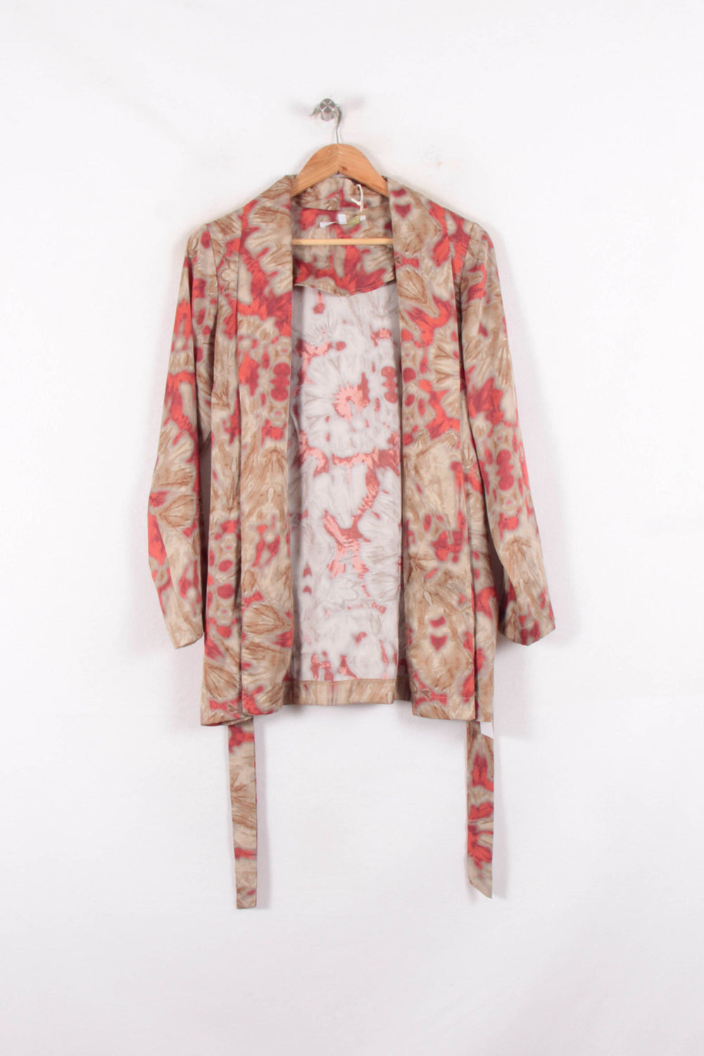 Kimono Beige et Rouge - Taille M/38 de la marque La Fée Maraboutée | PARAD81949 - Vendu par Paradigme - Image 2