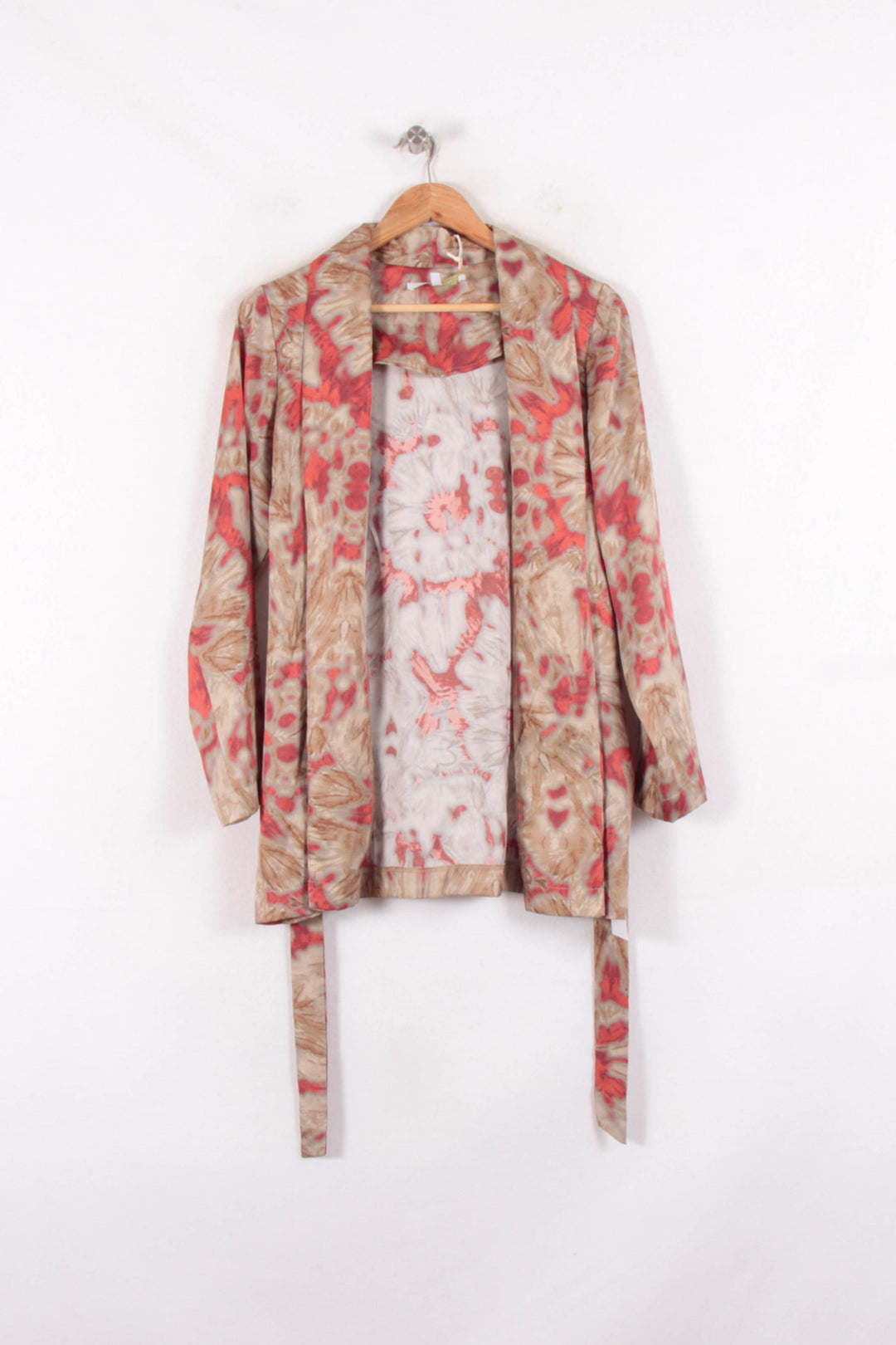 Kimono Beige et Rouge - Taille M/38 de la marque La Fée Maraboutée | PARAD81949 - Vendu par Paradigme - Image 2