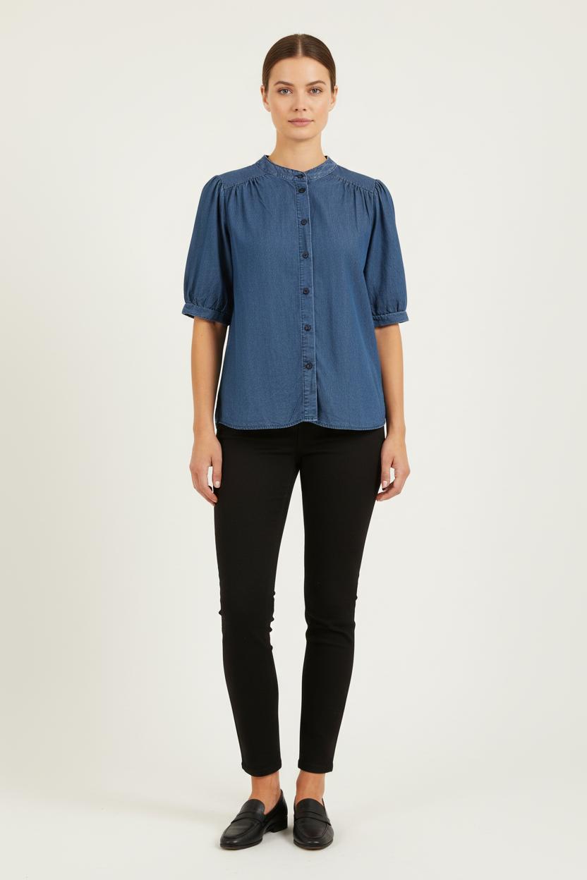 Blouse Bleue - Taille M/38 de la marque La Fée Maraboutée | PARAD81953 - Vendu par Paradigme - Image 1