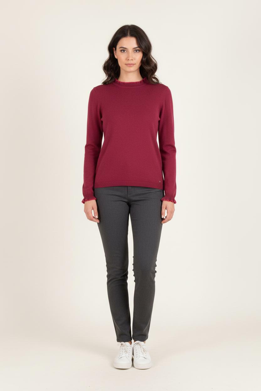 Pull Bordeaux - Taille XS/34 de la marque Karl Marc John | PARAD81954 - Vendu par Paradigme - Image 1