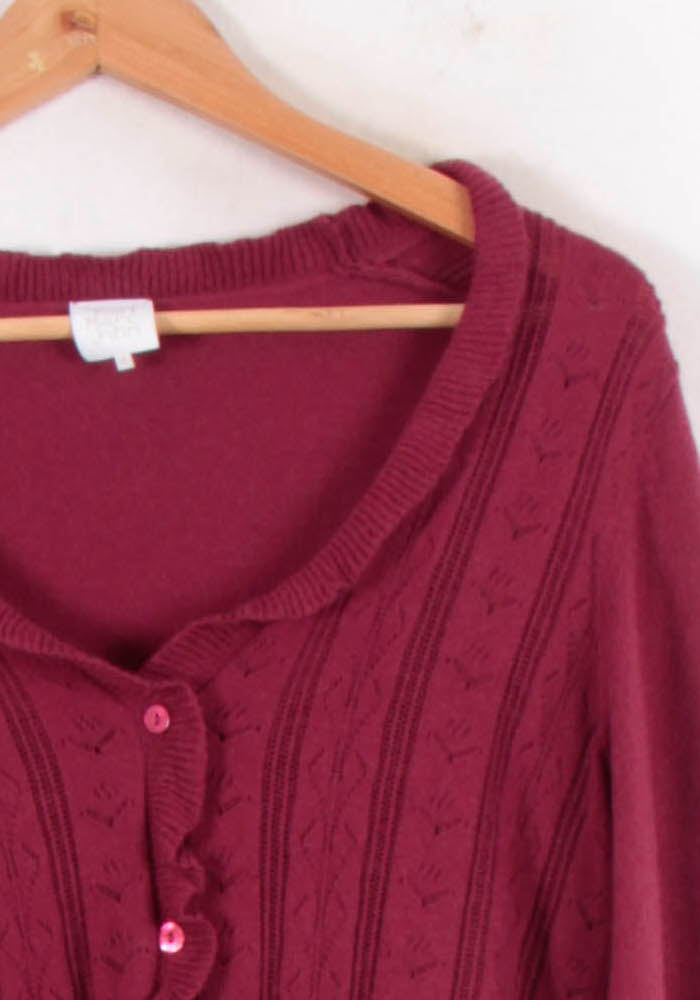Cardigan Bordeaux - Taille XS/34 de la marque Karl Marc John | PARAD81955 - Vendu par Paradigme - Image 3
