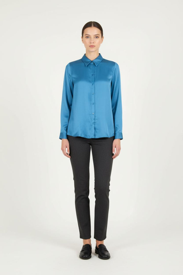 Chemise Bleue - Taille XL/42 de la marque Caroll | PARAD81963 - Vendu par Paradigme - Image 1