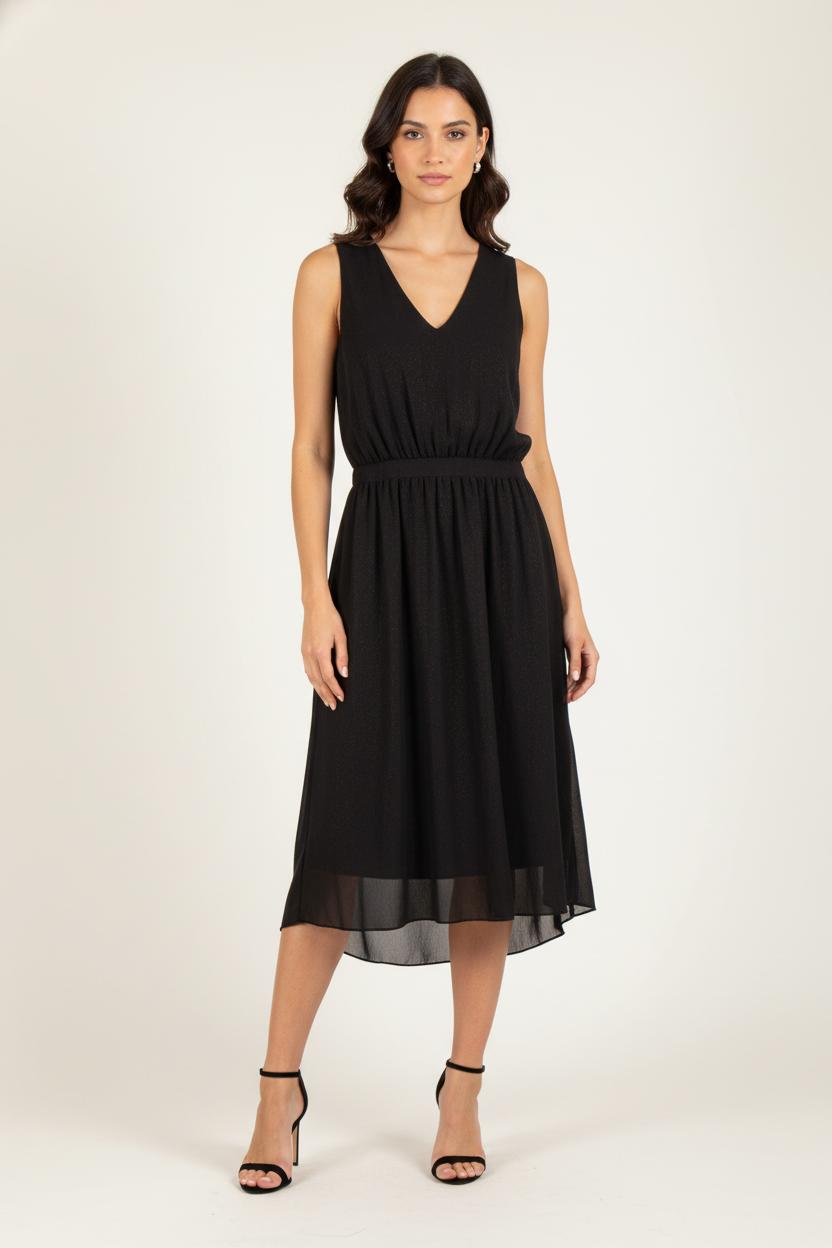Robe Midi Noire - Taille M/38 de la marque Comptoir des Cotonniers | PARAD81965 - Vendu par Paradigme - Image 1