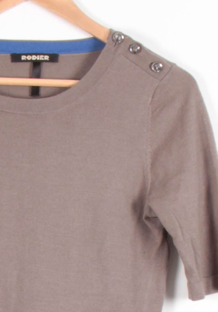 Pull Marron et Bleu - Taille S/36 de la marque Rodier | PARAD81968 - Vendu par Paradigme - Image 3