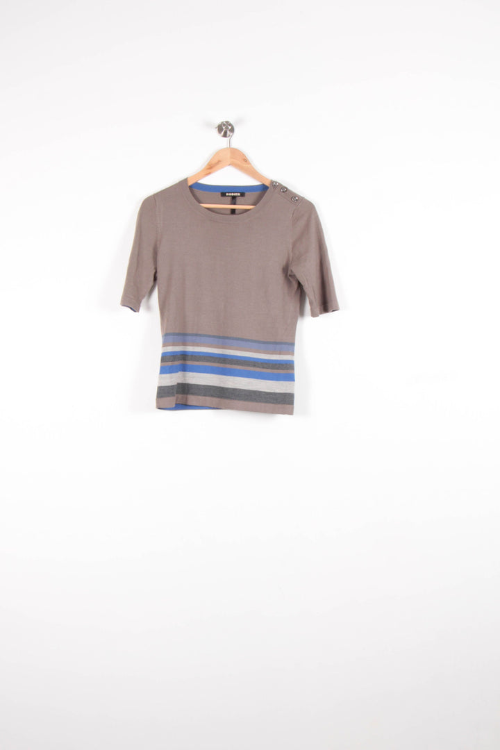 Pull Marron et Bleu - Taille S/36 de la marque Rodier | PARAD81968 - Vendu par Paradigme - Image 2