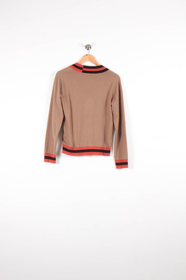 Pull Beige et Rouge - Taille S/36 de la marque Rodier | PARAD81972 - Vendu par Paradigme - Image 4