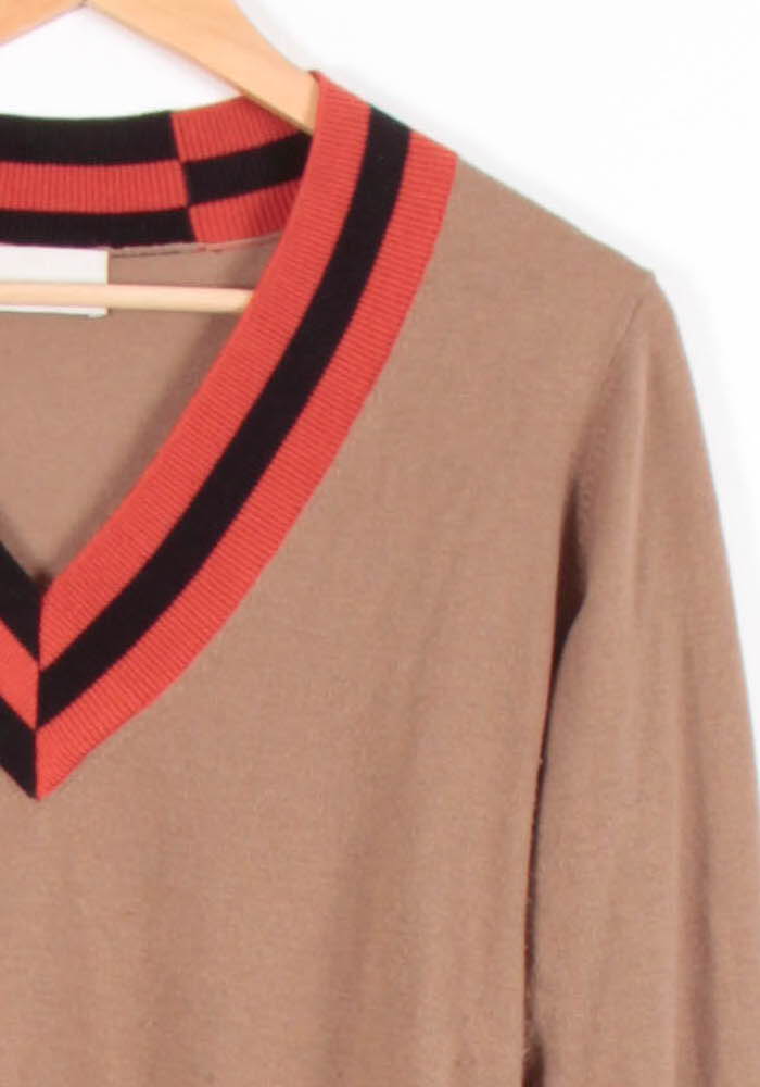 Pull Beige et Rouge - Taille S/36 de la marque Rodier | PARAD81972 - Vendu par Paradigme - Image 3