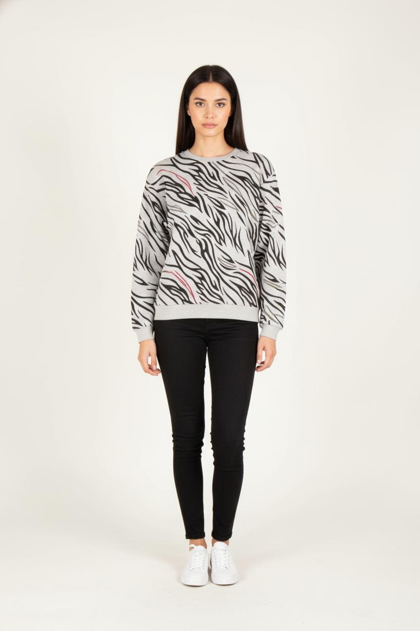 Sweat Gris et Noir - Taille S/36 de la marque IKKS | PARAD81977 - Vendu par Paradigme - Image 1