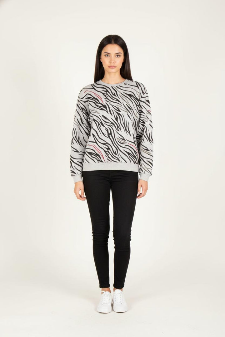 Sweat Gris et Noir - Taille S/36 de la marque IKKS | PARAD81977 - Vendu par Paradigme - Image 1