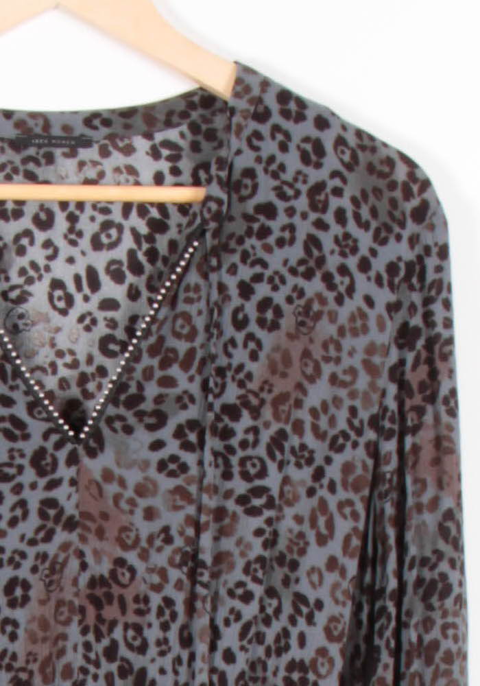 Robe Longue Bleue et Marron - Taille M/38 de la marque IKKS | PARAD81986 - Vendu par Paradigme - Image 3