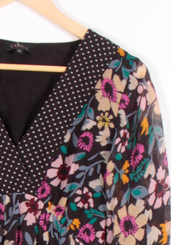 Robe Longue Multicolore - Taille S/36 de la marque Caroll | PARAD81999 - Vendu par Paradigme - Image 3