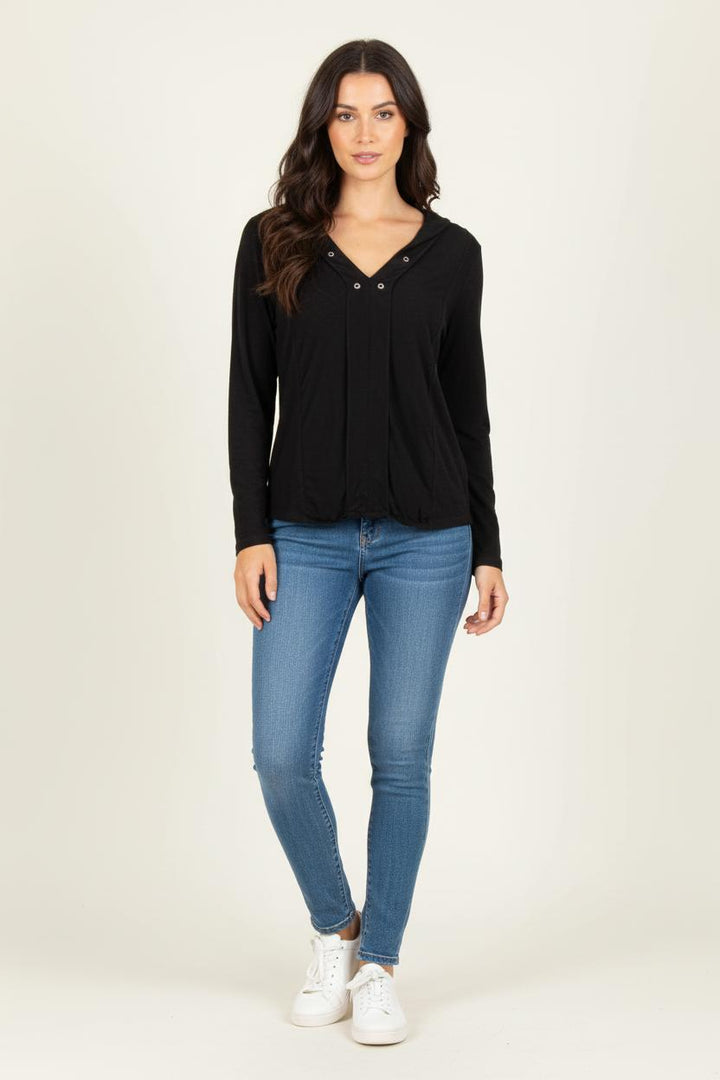 Blouse Noire - Taille M/38 de la marque Sandro | PARAD82003 - Vendu par Paradigme - Image 1