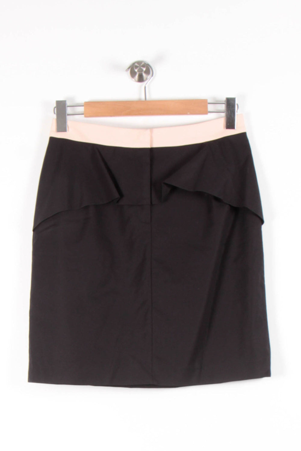 Jupe Crayon Noire et Beige - Taille L/40 de la marque Claudie Pierlot | PARAD82004 - Vendu par Paradigme - Image 2