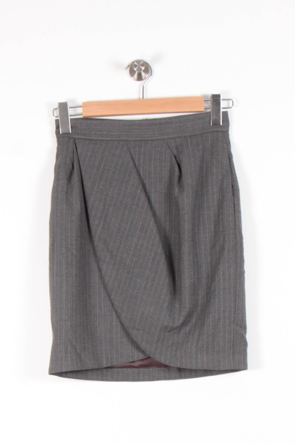 Jupe Droite Grise - Taille S/36 de la marque Tara Jarmon | PARAD82010 - Vendu par Paradigme - Image 2