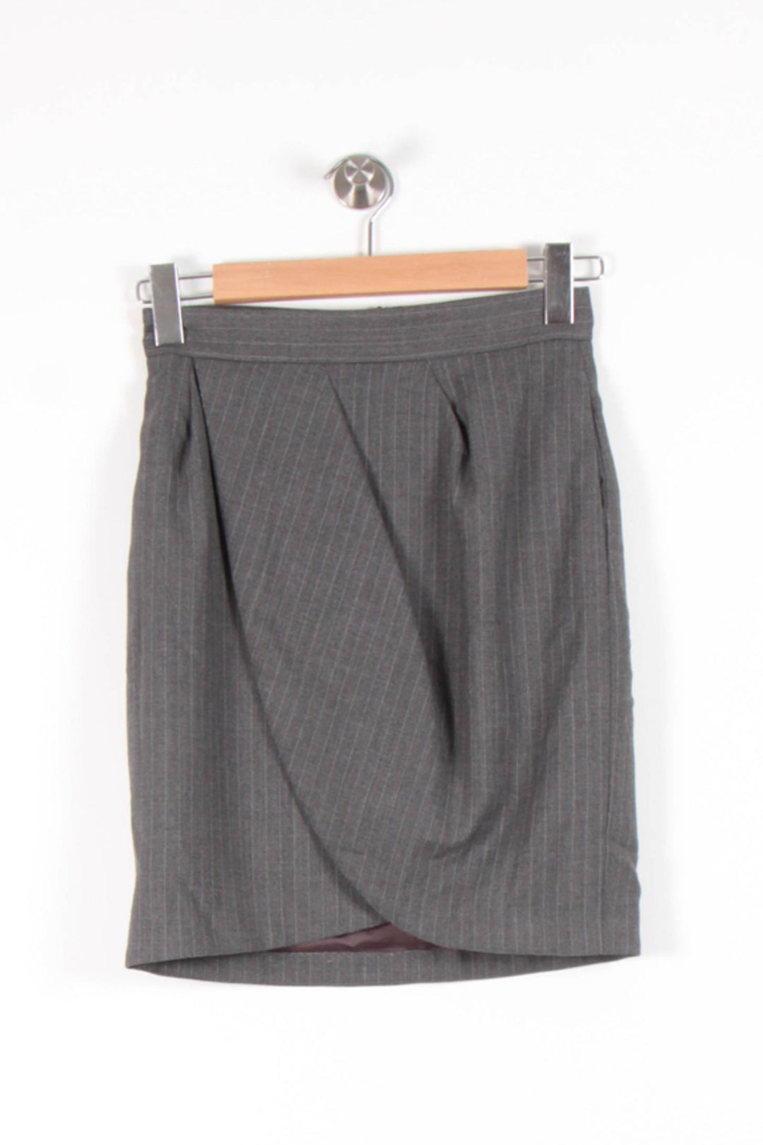 Jupe Droite Grise - Taille S/36 de la marque Tara Jarmon | PARAD82010 - Vendu par Paradigme - Image 2