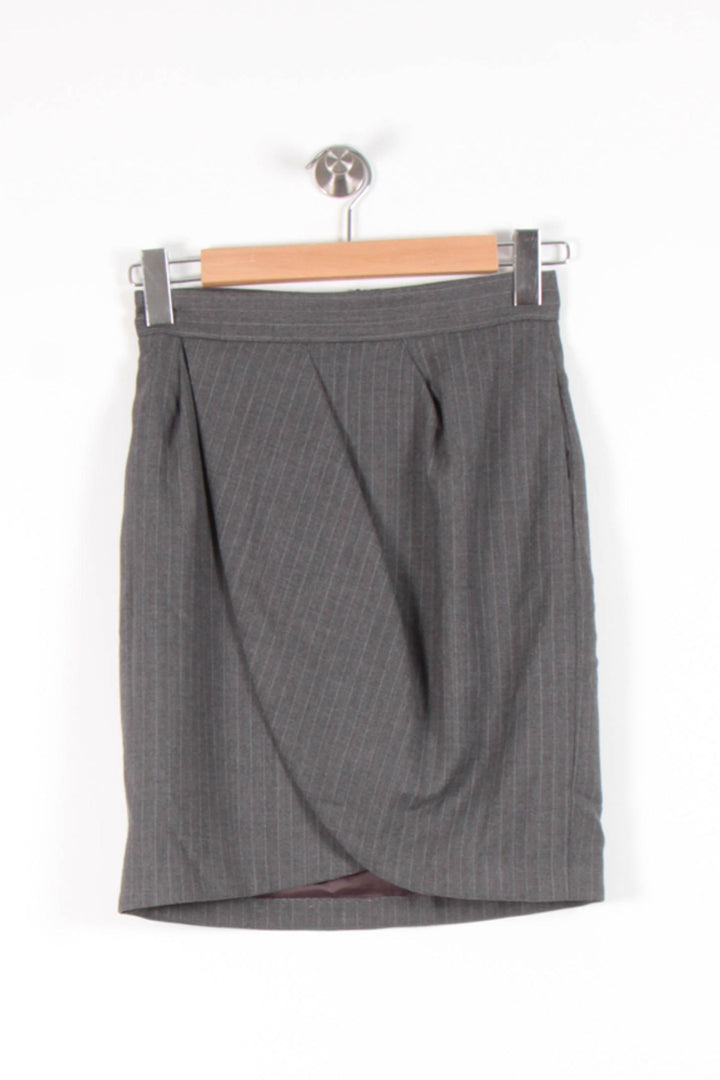 Jupe Droite Grise - Taille S/36 de la marque Tara Jarmon | PARAD82010 - Vendu par Paradigme - Image 2