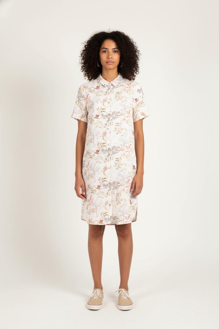 Robe Chemise Multicolore - Taille M/38 de la marque La Fée Maraboutée | PARAD82015 - Vendu par Paradigme - Image 1