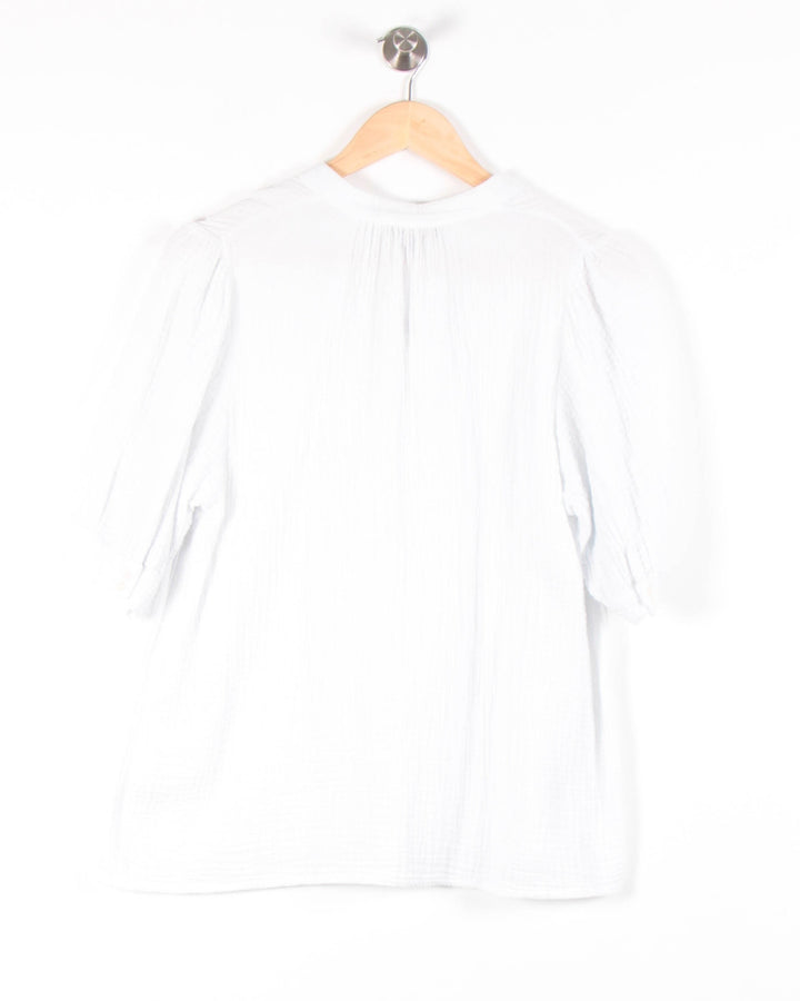 Blouse Blanche - Taille L/40 de la marque Caroll | PARAD82020 - Vendu par Paradigme - Image 4
