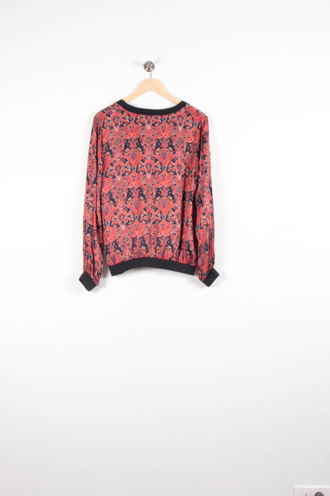 Blouse Rouge et Noire - Taille L/40 de la marque La Fée Maraboutée | PARAD82023 - Vendu par Paradigme - Image 4