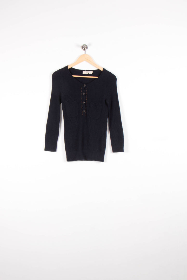 Pull Bleu - Taille XS/34 de la marque Vanessa Bruno - Athé | PARAD82034 - Vendu par Paradigme - Image 2