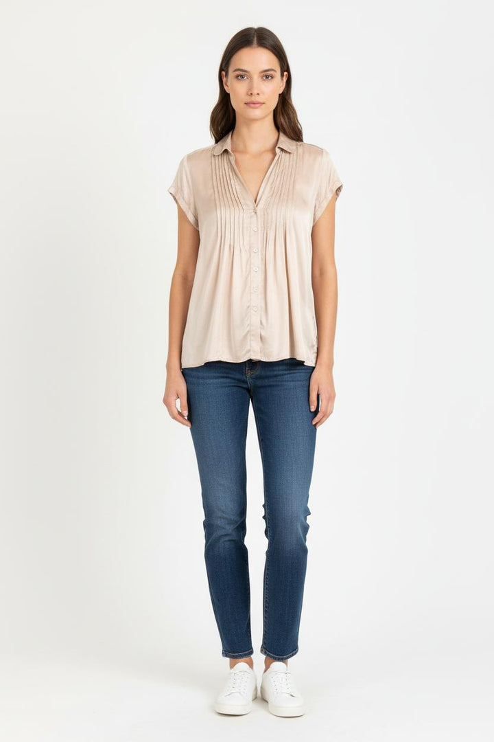 Blouse Beige - Taille M/38 de la marque Gerard Darel | PARAD82035 - Vendu par Paradigme - Image 1
