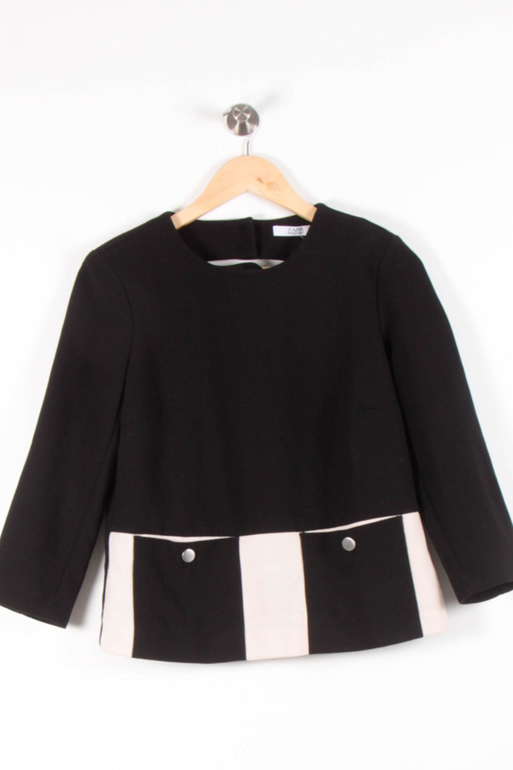 Blouse Noire et Blanche - Taille L/40 de la marque ZAPA | PARAD82039 - Vendu par Paradigme - Image 2