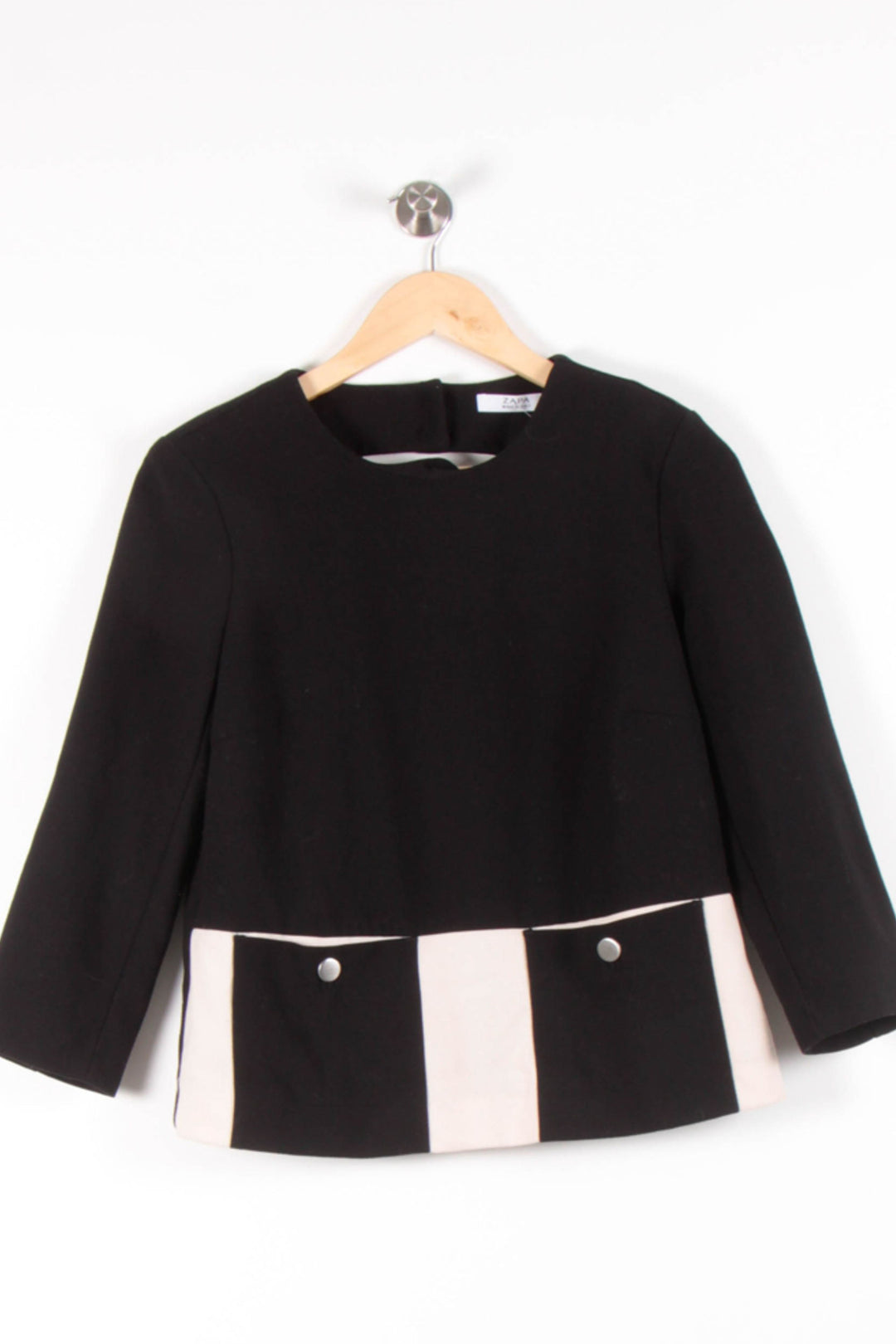 Blouse Noire et Blanche - Taille L/40 de la marque ZAPA | PARAD82039 - Vendu par Paradigme - Image 2