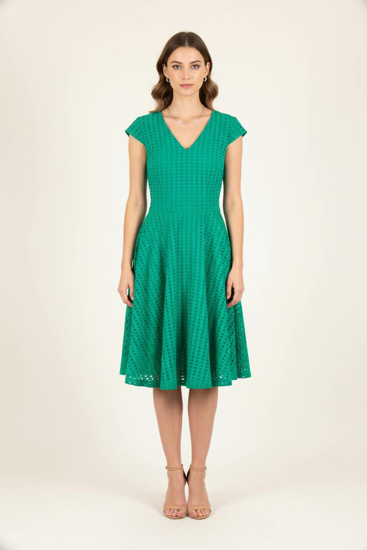Robe Évasée Verte - Taille XS/34 de la marque Suncoo | PARAD82044 - Vendu par Paradigme - Image 1