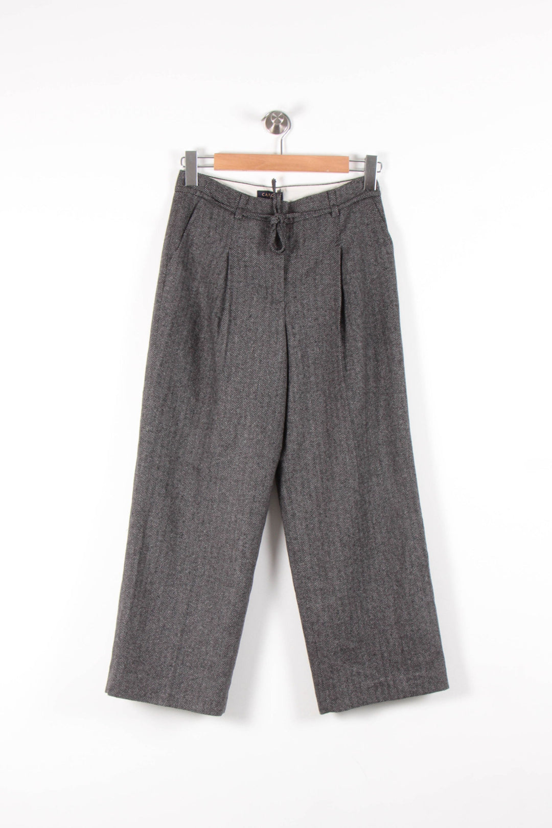 Pantalon Large Gris - Taille S/36 de la marque Caroll | PARAD82053 - Vendu par Paradigme - Image 2