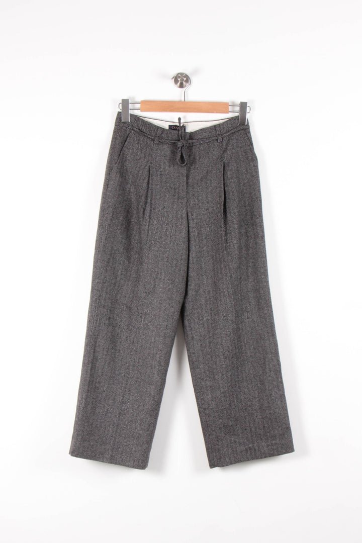 Pantalon Large Gris - Taille S/36 de la marque Caroll | PARAD82053 - Vendu par Paradigme - Image 2