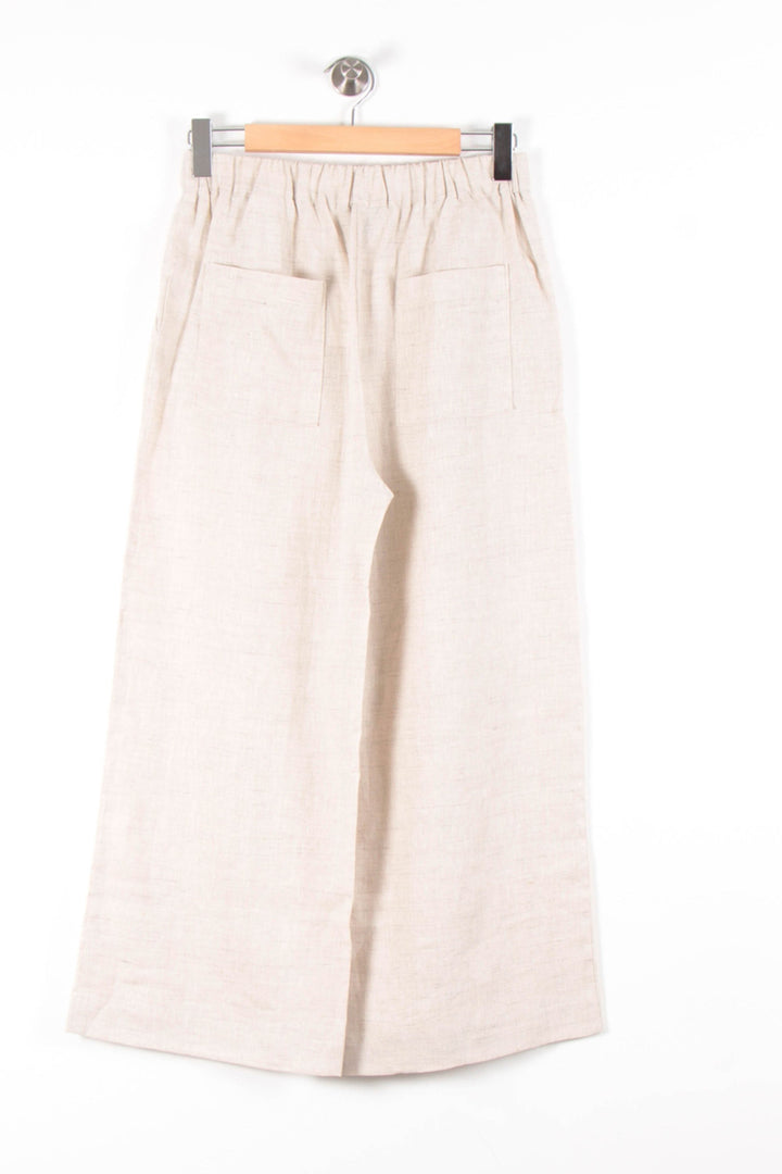 Pantalon Large Beige - Taille M/38 de la marque Caroll | PARAD82055 - Vendu par Paradigme - Image 4