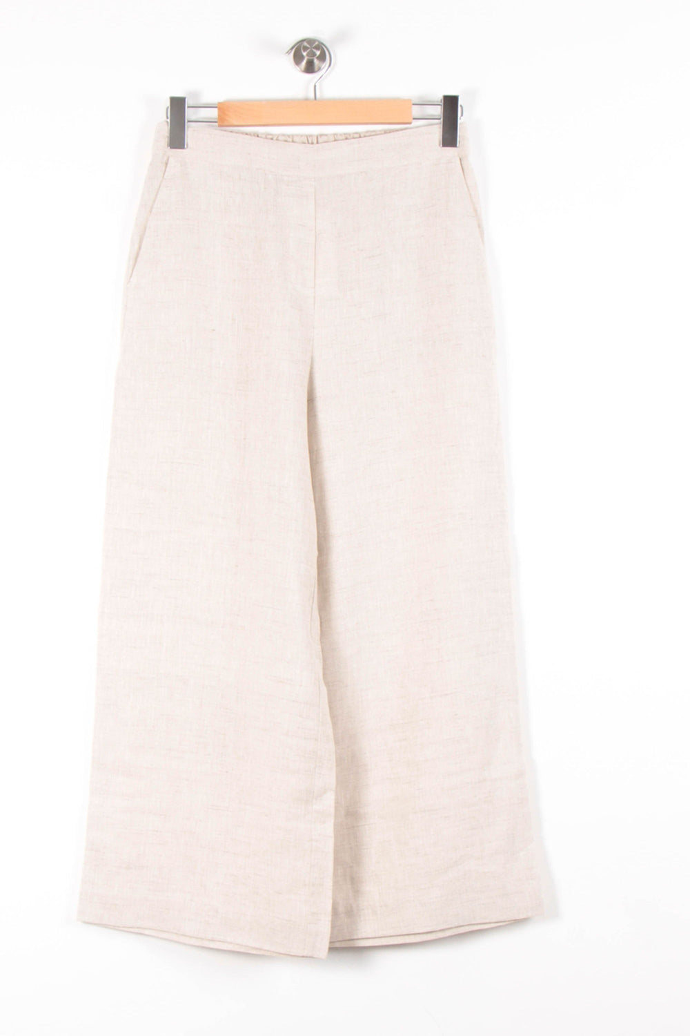 Pantalon Large Beige - Taille M/38 de la marque Caroll | PARAD82055 - Vendu par Paradigme - Image 2