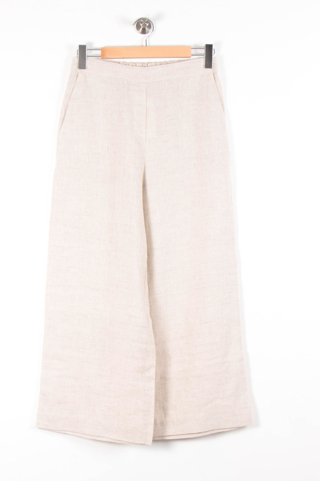 Pantalon Large Beige - Taille M/38 de la marque Caroll | PARAD82055 - Vendu par Paradigme - Image 2