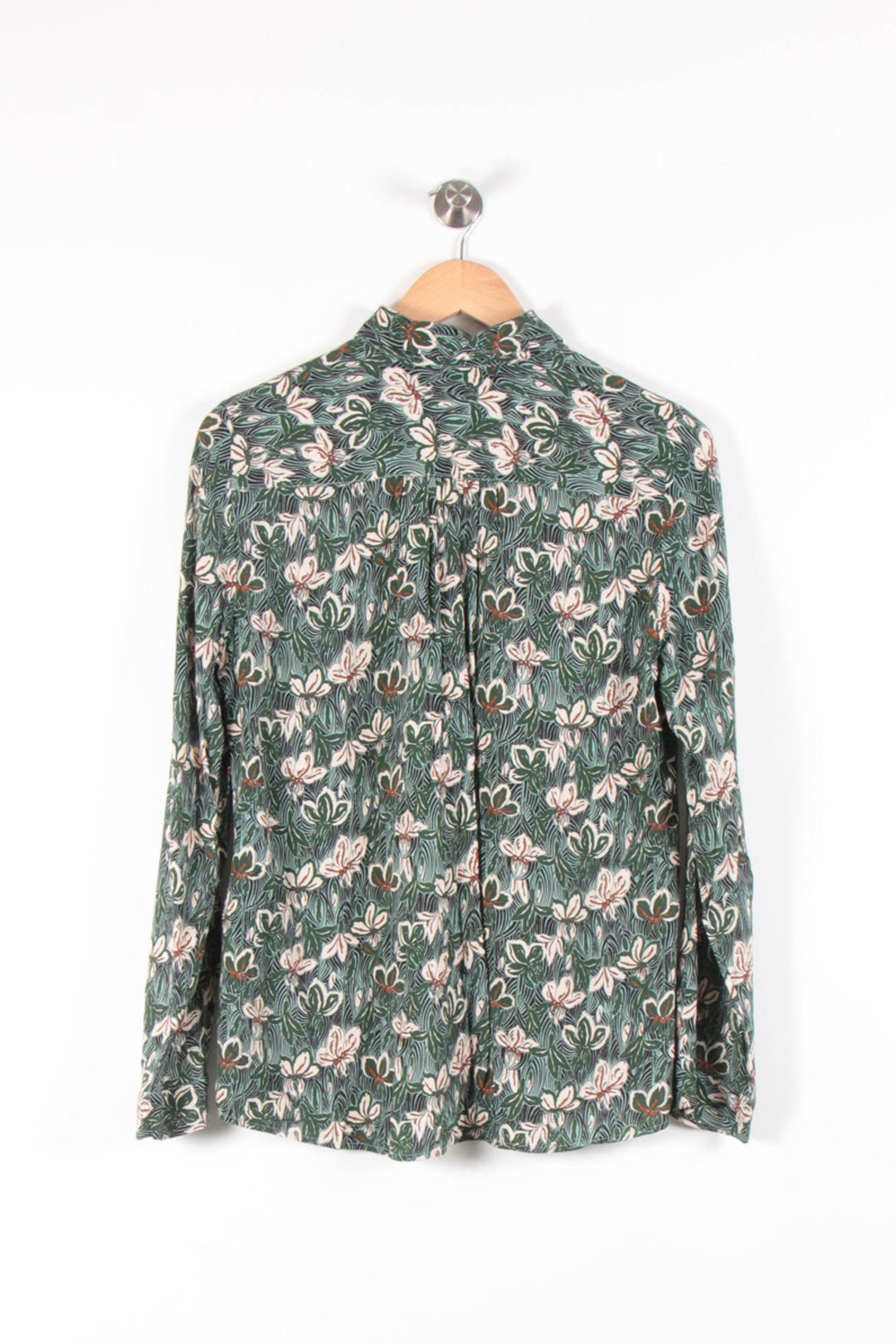 Chemise Verte et Blanche - Taille M/38 de la marque Caroll | PARAD82058 - Vendu par Paradigme - Image 4