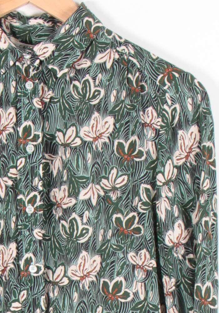 Chemise Verte et Blanche - Taille M/38 de la marque Caroll | PARAD82058 - Vendu par Paradigme - Image 3