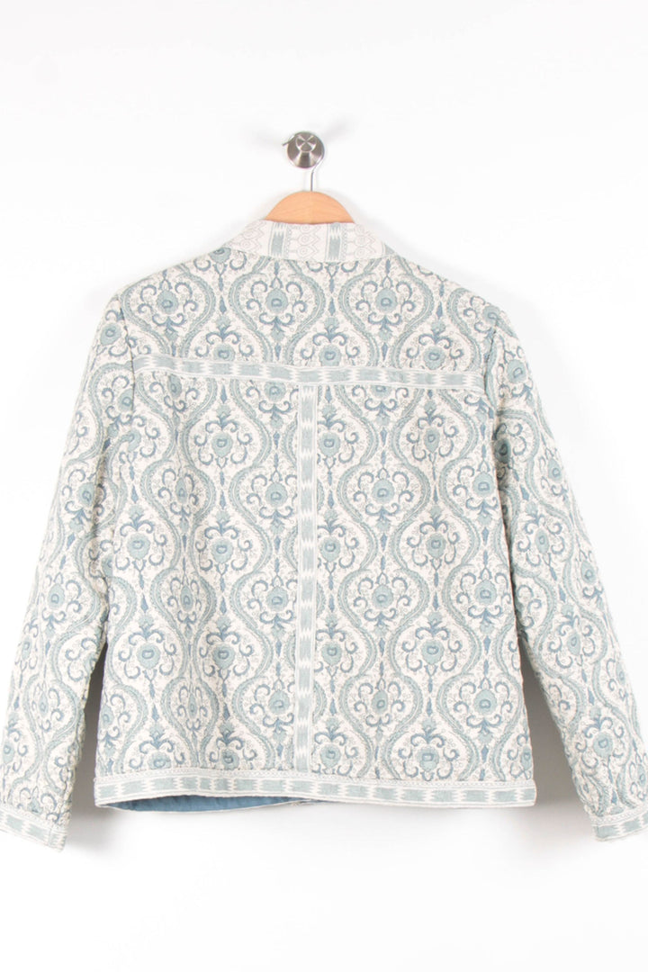 Veste Matelassée Bleu et Blanc - Taille L/40 de la marque Maison 123 | PARAD82063 - Vendu par Paradigme - Image 4