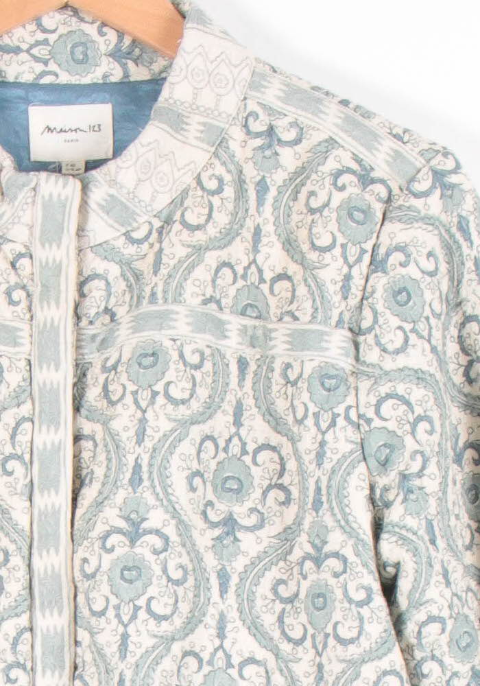 Veste Matelassée Bleu et Blanc - Taille L/40 de la marque Maison 123 | PARAD82063 - Vendu par Paradigme - Image 3