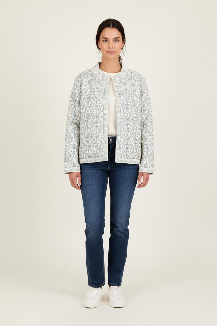 Veste Matelassée Bleu et Blanc - Taille L/40 de la marque Maison 123 | PARAD82063 - Vendu par Paradigme - Image 1