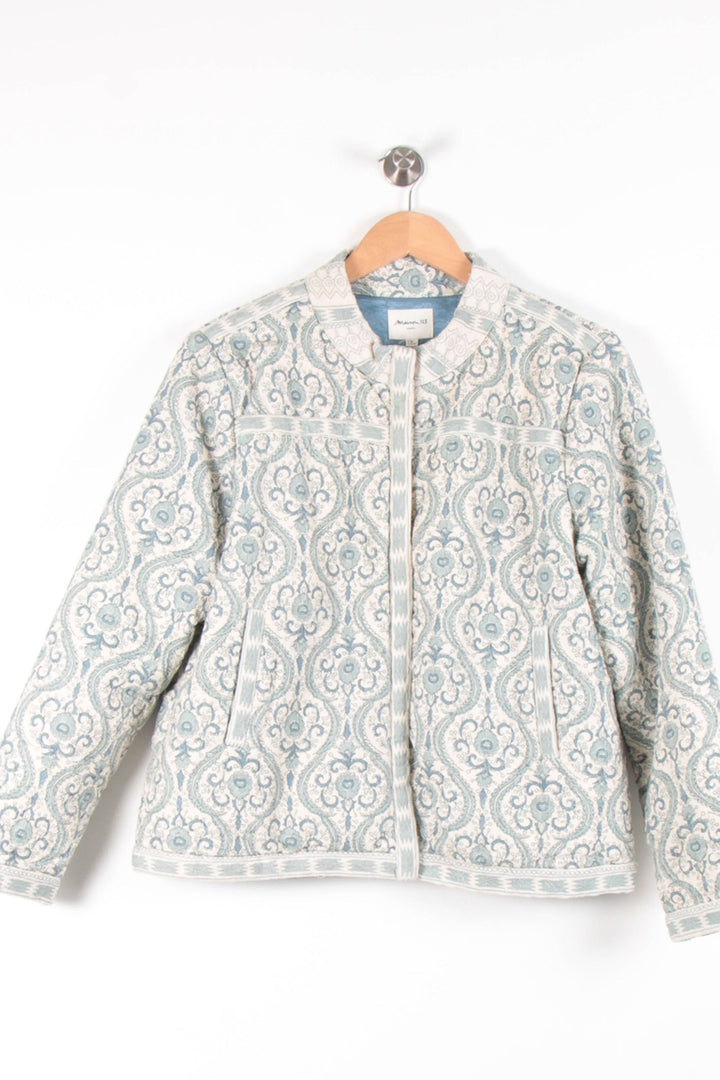 Veste Matelassée Bleu et Blanc - Taille L/40 de la marque Maison 123 | PARAD82063 - Vendu par Paradigme - Image 2