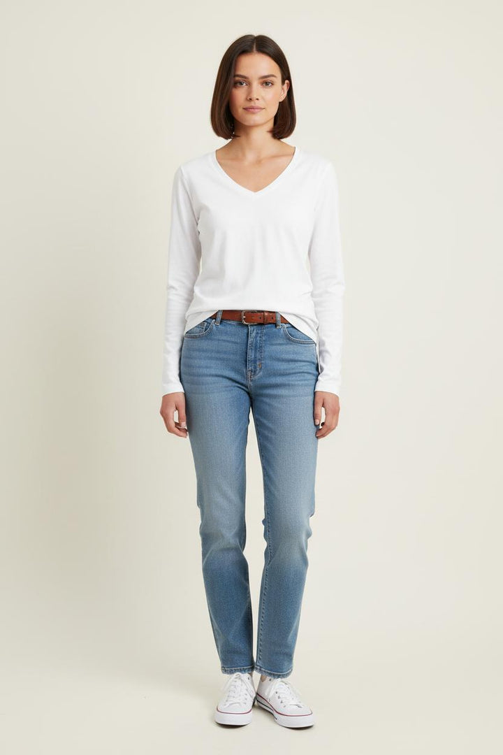 Tee-shirt Manches Longues Blanc - Taille XS/34 de la marque Zadig&Voltaire | PARAD82067 - Vendu par Paradigme - Image 1