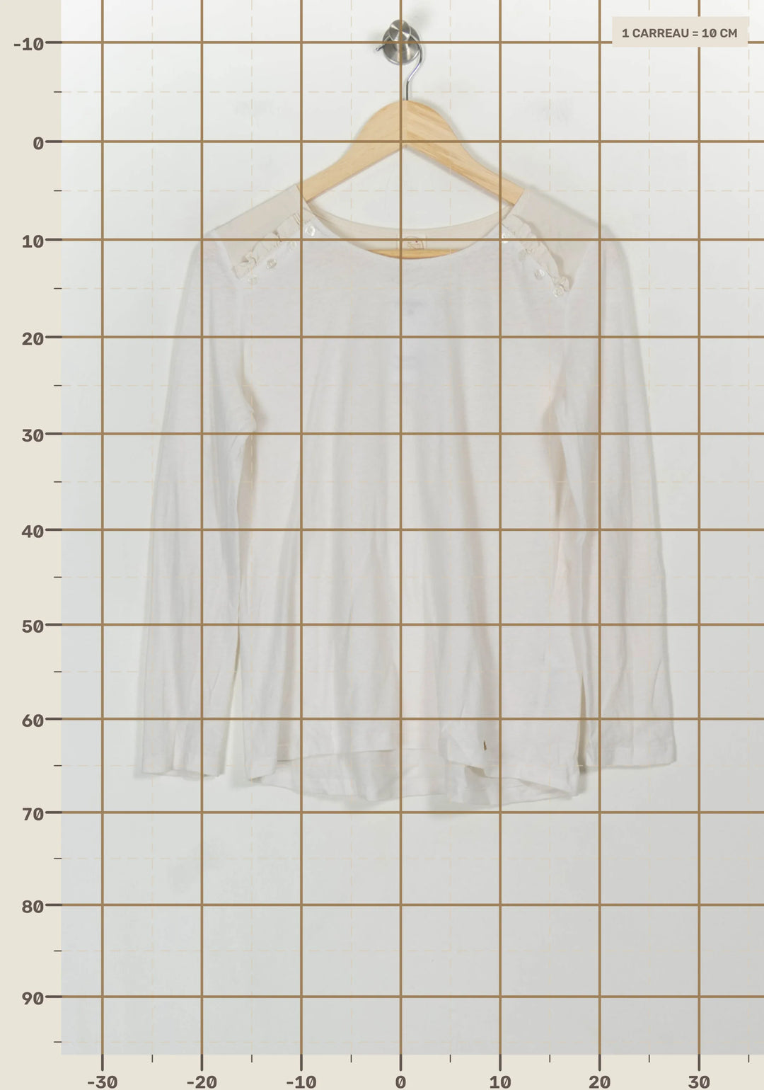 Tee-shirt Blanc - Taille S/36 de la marque Des petits hauts | PARAD82095 - Vendu par Paradigme - Image 4