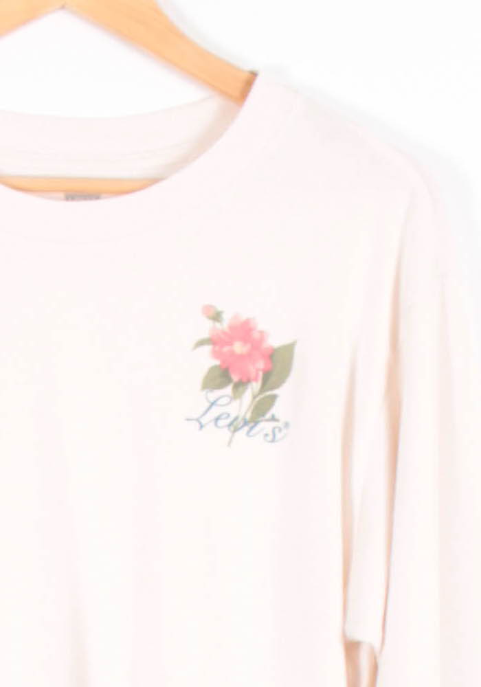 Tee-shirt Manches Longues Beige - Taille L/40 de la marque Levi's | PARAD82103 - Vendu par Paradigme - Image 3