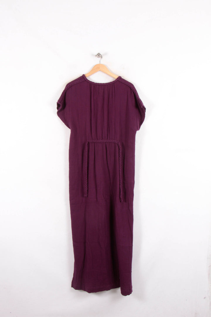 Robe Longue Bordeaux - Taille L/40 de la marque La Fée Maraboutée | PARAD82117 - Vendu par Paradigme - Image 4