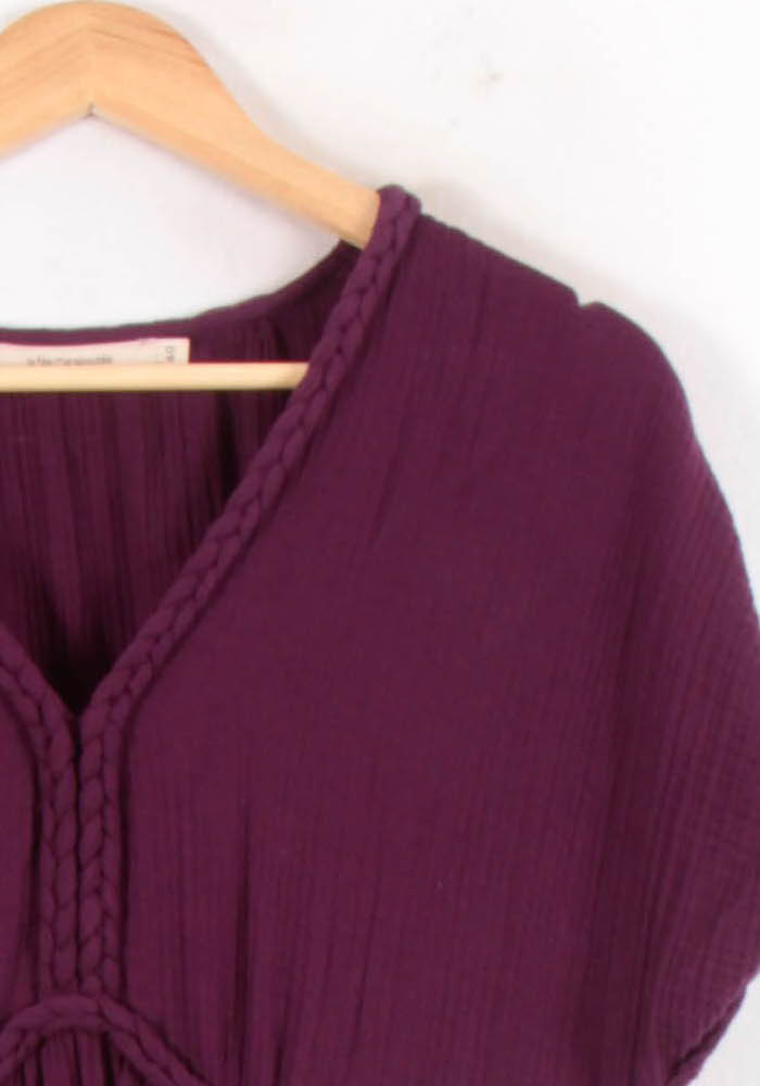 Robe Longue Bordeaux - Taille L/40 de la marque La Fée Maraboutée | PARAD82117 - Vendu par Paradigme - Image 3