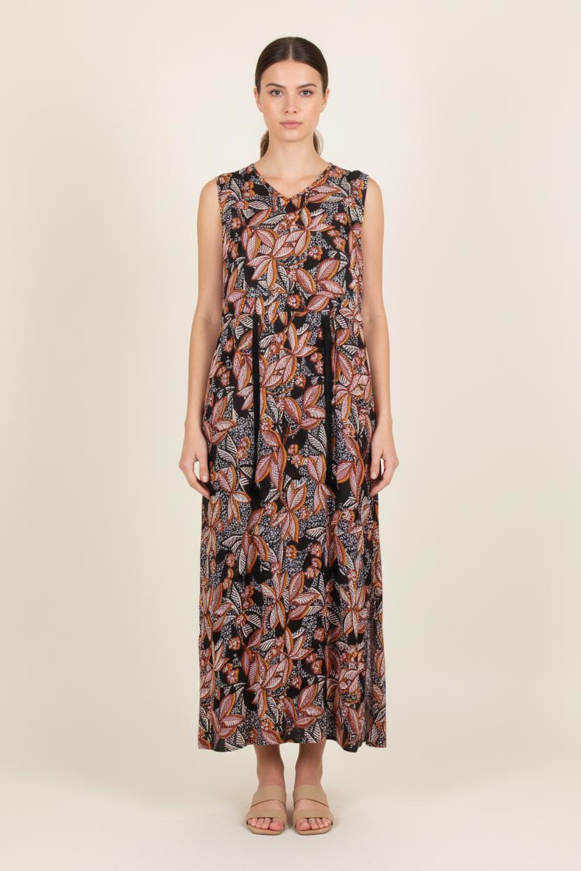 Robe Longue Multicolore - Taille XL/42 de la marque La Fée Maraboutée | PARAD82118 - Vendu par Paradigme - Image 1