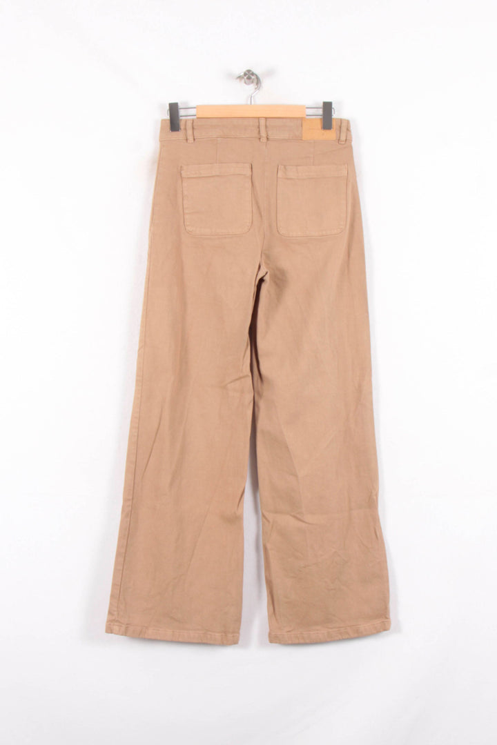 Pantalon Large Beige - Taille L/40 de la marque La Fée Maraboutée | PARAD82119 - Vendu par Paradigme - Image 4