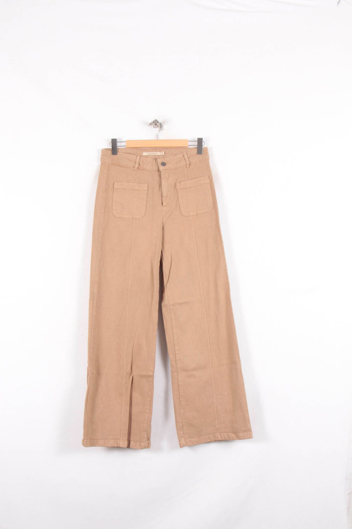 Pantalon Large Beige - Taille L/40 de la marque La Fée Maraboutée | PARAD82119 - Vendu par Paradigme - Image 2